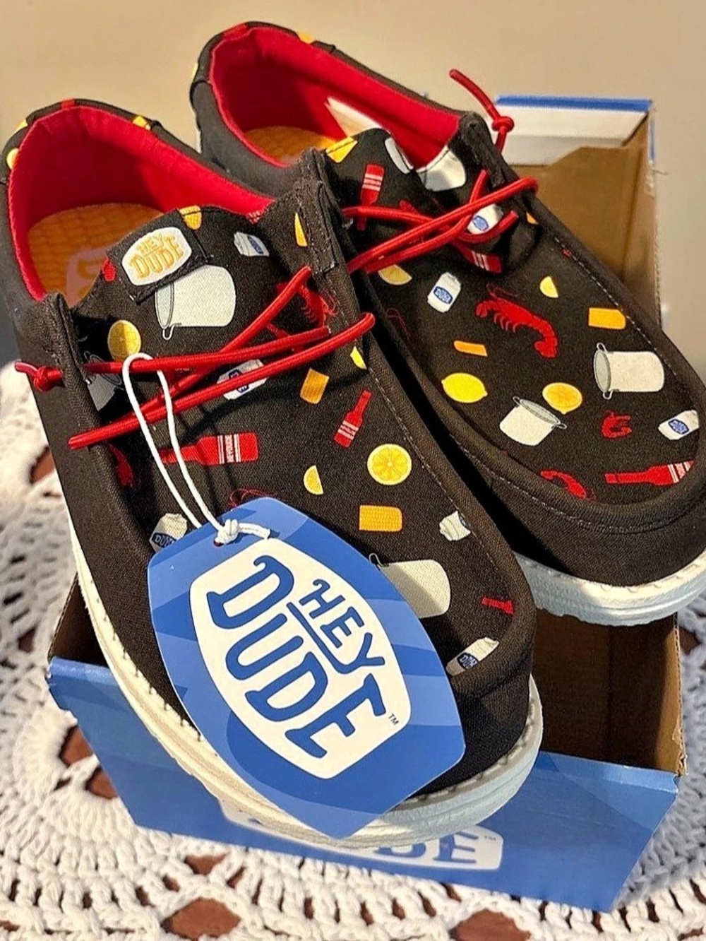 HEYDUDE Wally Crawfish Boat Shoes US 8 NWT